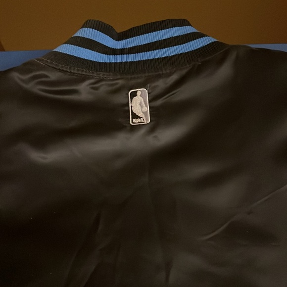 NBA Oklahoma City, Thunder Black and Blue Varsity Bomber Jacket size 6XL - Picture 3 of 6